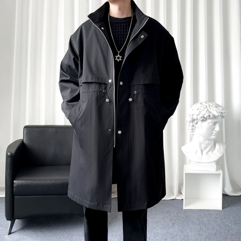 Streetwear Brand China - Тренч, новый плащ, корейское мужское модное