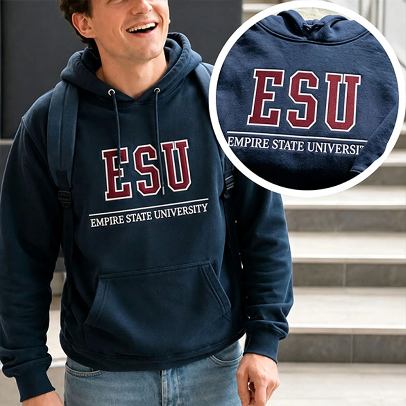 Streetwear Brand Hoodie - Худи ESU Empire State University, новая