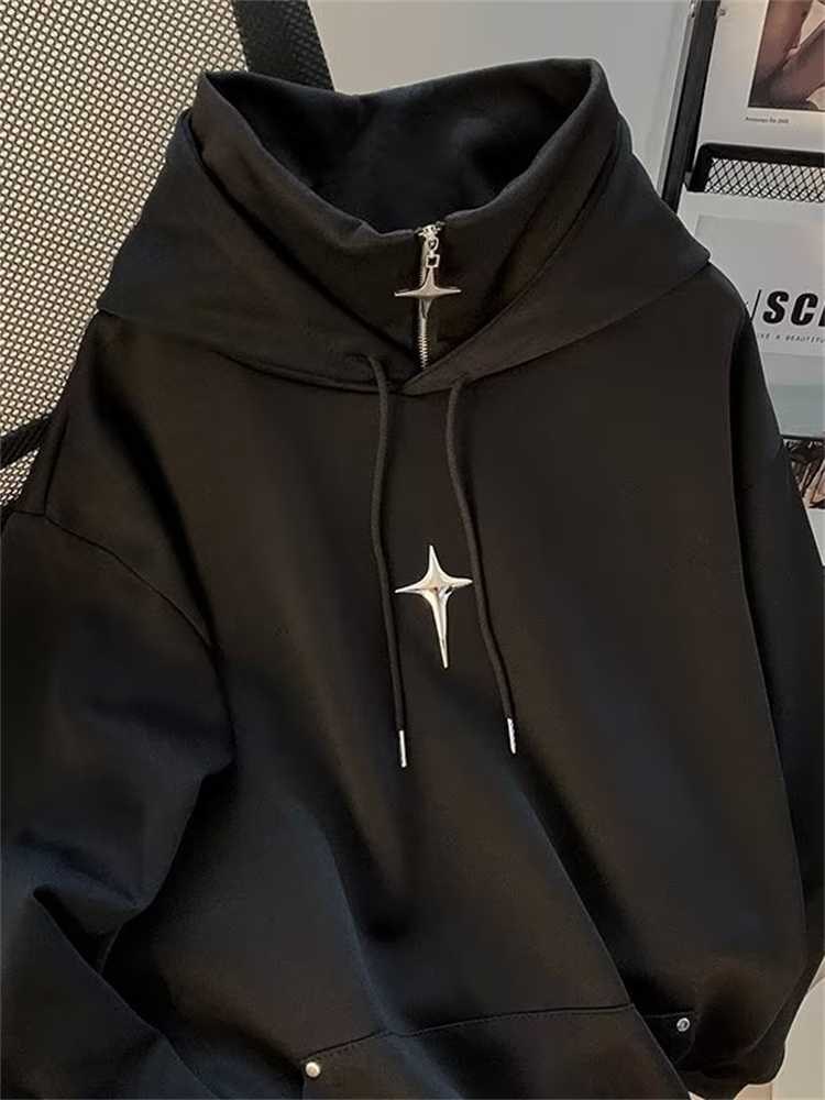 Осенне-зимняя толстовка с высо – обзор и цена Streetwear Brand Hoodie
