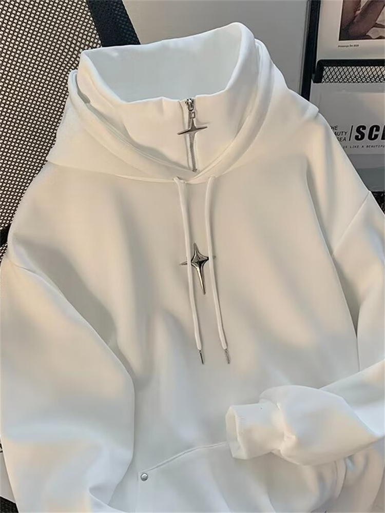 Осенне-зимняя толстовка с высо – обзор и цена Streetwear Brand Hoodie
