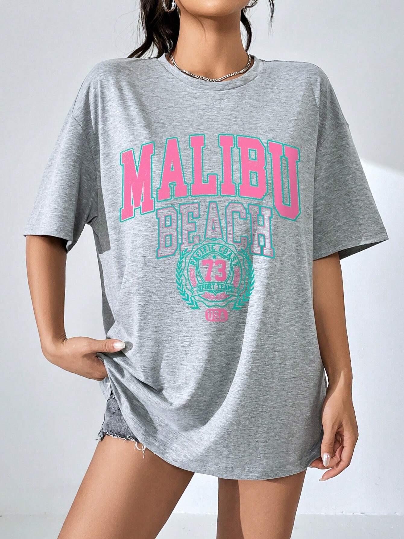 Malibu пляжные женские футболк – обзор и цена Streetwear Brand China