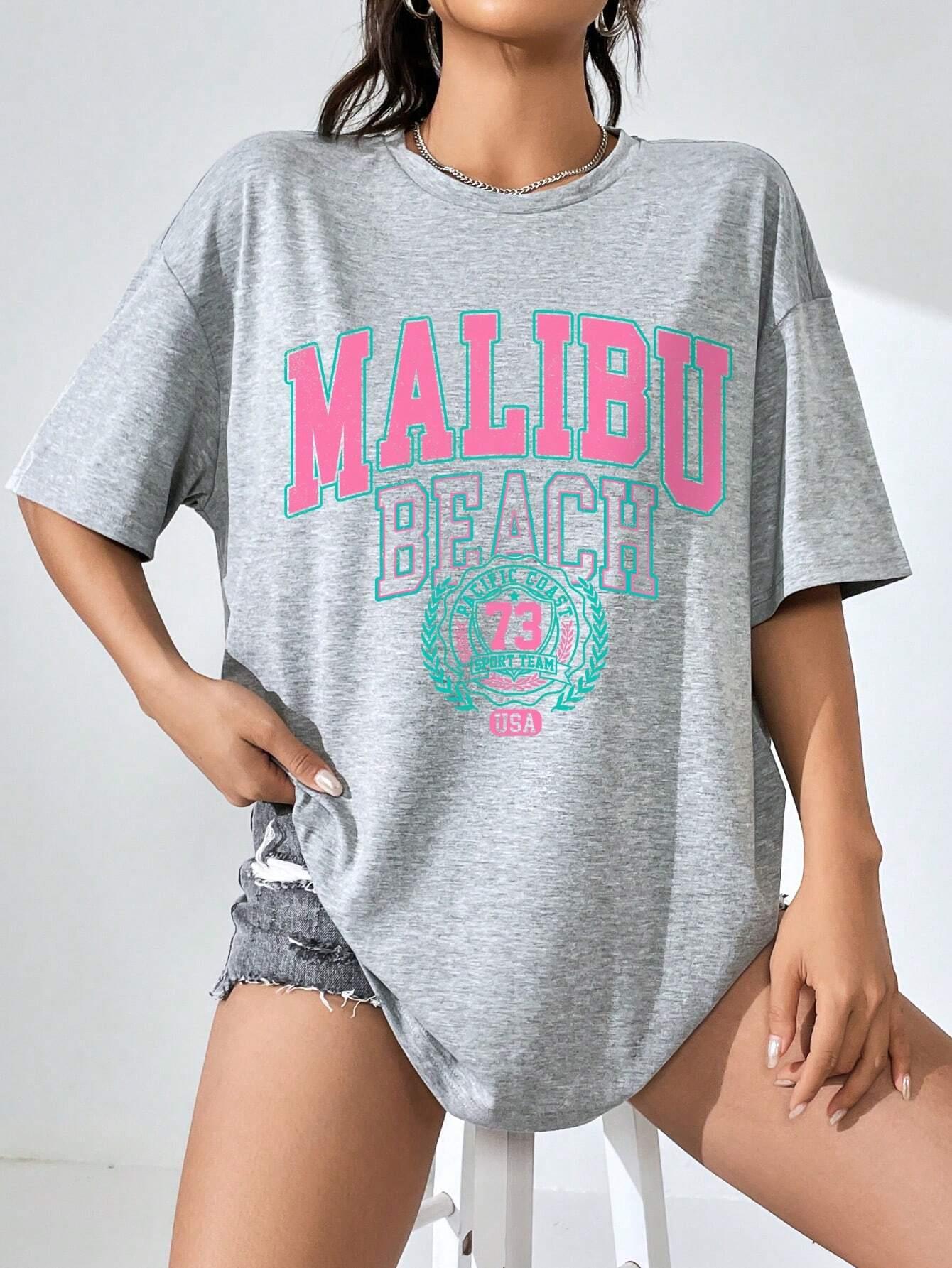 Malibu пляжные женские футболк – обзор и цена Streetwear Brand China